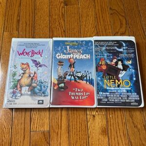 VHS Movie Collection Set of 3 Excellent Pre Owned‎ Condition Vintage Collectable